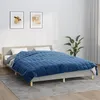 Image de Vidaxl Couverture LestÃ©e Bleu 200x225 Cm 9 Kg Tissu
