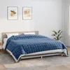 Image de vidaXL Vidaxl Couverture Lestée Bleu 220x260 Cm 15 Kg Tissu