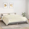 Image de vidaXL Couverture lestÃ©e CrÃ¨me clair 220x260 cm 15 kg Tissu