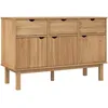 Image de vidaXL Vidaxl Buffet Otta 114x43x73,5 Cm Bois Massif De Pin