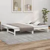 Image de vidaXL Lit coulissant sans matelas blanc 2x(100x200) cm823400