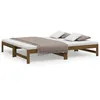 Image de vidaXL vidaXL Lit coulissant Marron miel 2x(90x190) cm Bois de pin massif