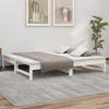 Image de vidaXL Lit coulissant sans matelas blanc 2x(75x190) cm823420