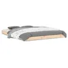 Image de vidaXL Cadre de lit 135x190 cm Bois de pin massif Double