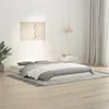 Image de vidaXL Cadre de lit blanc 135x190 cm double bois massif de pin