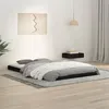 Image de vidaXL Cadre de lit noir 120x190 cm petit double bois massif de pin