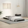 Image de vidaXL Cadre de lit noir 75x190 cm petit simple bois massif de pin