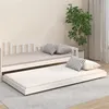 Image de vidaXL Cadre de lit sans matelas blanc 90x200 cm bois de pin massif