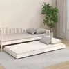 Image de vidaXL Cadre de lit sans matelas blanc 75x190 cm bois de pin massif823510