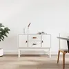 Image de vidaXL Buffet Blanc 110x40x78 cm Bois massif de pin823525