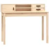 Image de vidaXL Vidaxl Bureau 110x50x93 Cm Bois Massif De Pin