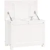 Image de vidaXL vidaXL Boîte de rangement Blanc 60x32x45,5 cm Bois massif de pin
