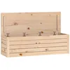 Image de vidaXL vidaXL Boîte de rangement 109x36,5x33 cm Bois massif de pin