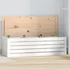 Image de vidaXL Boîte de rangement Blanc 109x36,5x33 cm Bois massif de pin823625
