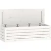 Image de vidaXL vidaXL Boîte de rangement Blanc 109x36,5x33 cm Bois massif de pin