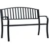 Image de Vidaxl Banc De Jardin Noir 120 Cm Acier