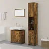 Image de vidaXL Ensemble de meubles de salle de bain 3 pcs Chêne fumé3152716