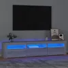 Image de vidaXL Meuble TV avec lumières LED Sonoma gris 180x35x40 cm3152760
