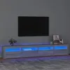 Image de vidaXL Meuble TV avec lumières LED Sonoma gris 240x35x40 cm3152768