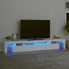Image de vidaXL Meuble TV avec lumières LED Blanc 260x36,5x40 cm3152778