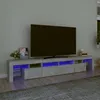 Image de vidaXL Vidaxl Meuble Tv Avec Lumières Led Gris Béton 230x36,5x40 Cm