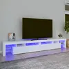 Image de vidaXL Meuble TV avec lumières LED Blanc 260x36,5x40 cm3152818