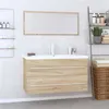 Image de vidaXL Ensemble de meubles de salle de bain 3 pcs Chêne sonoma3152850