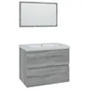 Image de vidaXL Meubles de salle de bain Sonoma gris Bois d'ingÃ©nierie