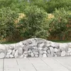 Image de vidaXL Panier de gabions arqué 200x30x40/60 cm Fer galvanisé