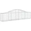 Image de vidaXL Vidaxl Panier De Gabions Arqué 200x30x40/60 Cm Fer Galvanisé