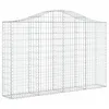 Image de Vidaxl Panier De Gabions ArquÃ© 200x30x120/140 Cm Fer GalvanisÃ©