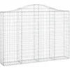 Image de vidaXL Vidaxl Panier De Gabions Arqué 200x30x140/160 Cm Fer Galvanisé