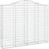 Image de vidaXL Vidaxl Panier De Gabions Arqué 200x30x160/180 Cm Fer Galvanisé