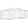 Image de vidaXL Vidaxl Panier De Gabions Arqué 200x50x60/80 Cm Fer Galvanisé