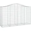 Image de vidaXL Vidaxl Panier De Gabions Arqué 200x50x120/140 Cm Fer Galvanisé