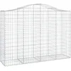 Image de vidaXL Vidaxl Panier De Gabions Arqué 200x50x140/160 Cm Fer Galvanisé