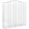 Image de Vidaxl Panier De Gabions ArquÃ© 200x50x200/220 Cm Fer GalvanisÃ©