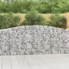 Image de vidaXL Panier de gabions arqué 400x30x100/120 cm Fer galvanisé