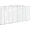 Image de vidaXL Vidaxl Panier De Gabions Arqué 400x30x180/200 Cm Fer Galvanisé