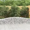 Image de vidaXL Panier de gabions arqué 400x50x40/60 cm Fer galvanisé