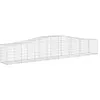 Image de Vidaxl Panier De Gabions ArquÃ© 400x50x60/80 Cm Fer GalvanisÃ©