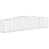 Image de vidaXL Vidaxl Panier De Gabions Arqué 400x50x80/100 Cm Fer Galvanisé