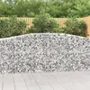 Image de vidaXL Panier de gabions arqué 400x50x100/120 cm Fer galvanisé153415
