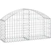Image de vidaXL Vidaxl Panier De Gabions Arqué 100x30x40/60 Cm Fer Galvanisé
