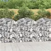 Image de vidaXL Panier de gabions arqué 100x30x100/120 cm Fer galvanisé153425