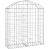 Image de vidaXL Vidaxl Panier De Gabions Arqué 100x30x100/120 Cm Fer Galvanisé