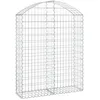 Image de vidaXL Vidaxl Panier De Gabions Arqué 100x30x120/140 Cm Fer Galvanisé