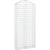 Image de Vidaxl Panier De Gabions ArquÃ© 100x30x220/240 Cm Fer GalvanisÃ©