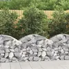 Image de vidaXL Panier de gabions arqué 100x50x60/80 cm Fer galvanisé153433