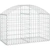 Image de vidaXL Vidaxl Panier De Gabions Arqué 100x50x60/80 Cm Fer Galvanisé